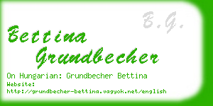 bettina grundbecher business card